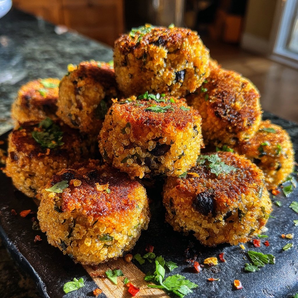 Spicy Quinoa & Black Bean Bites