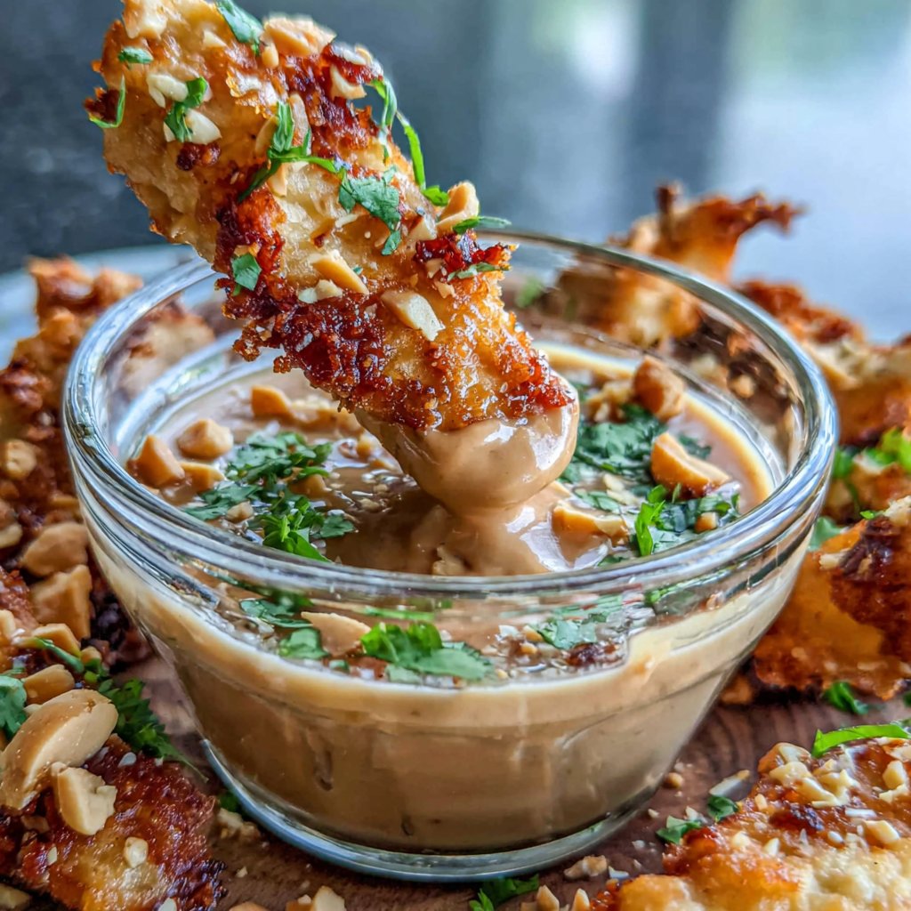 Peanut Chicken Satay Strips