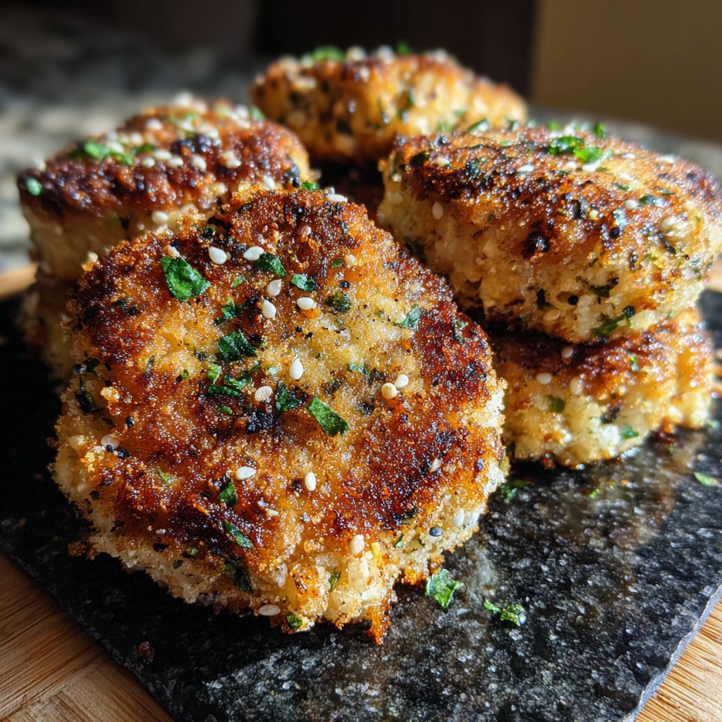 Sesame-Crusted Salmon Cakes
