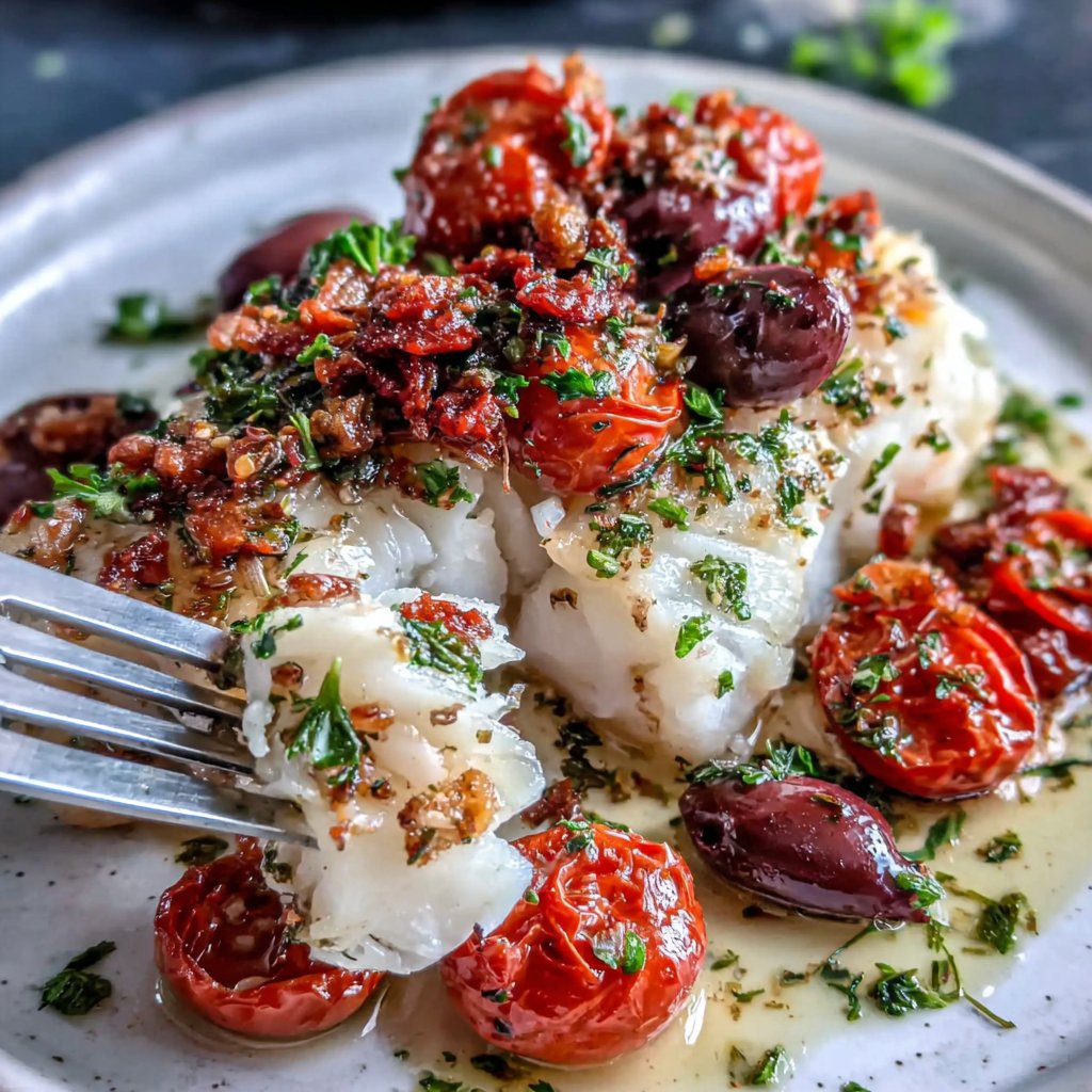 Mediterranean Baked Cod