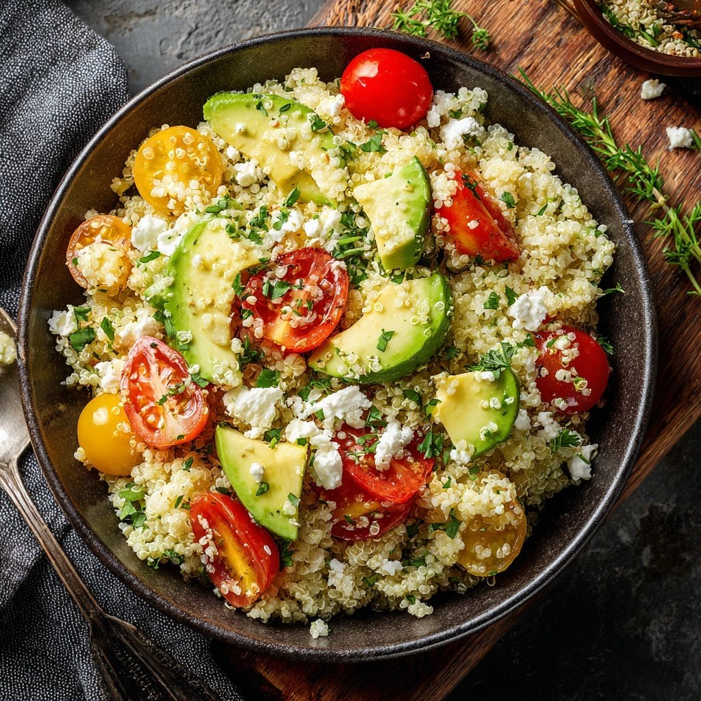 Healthy Avocado Quinoa Salad